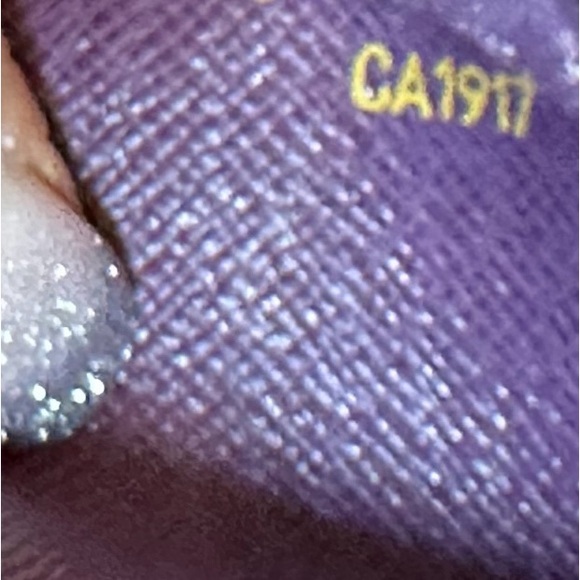 Authentic Louis Vuitton Yellow & Purple Epi Leather Organizer w/LV 2024 Insert - Picture 8 of 16